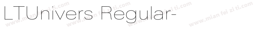 LTUnivers Regular字体转换
